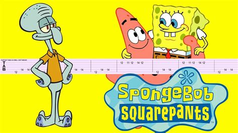 Spongebob Squarepants Ending Theme Guitar Tab Youtube