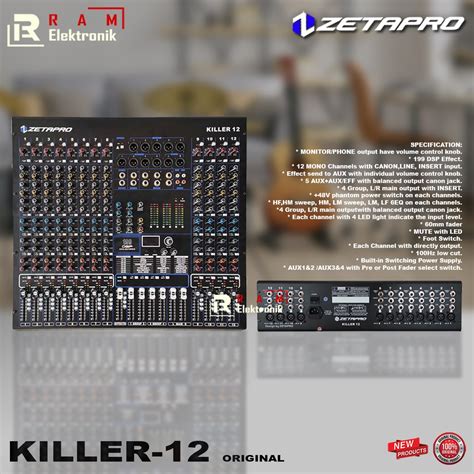 Jual Mixer Zetapro Killer Killer Killer Original Channel