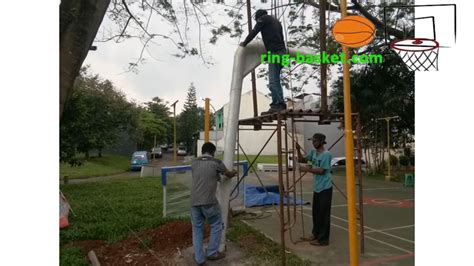 BOLA BASKET Papan Pantul Basket Ring Basket Portable Tiang Basket