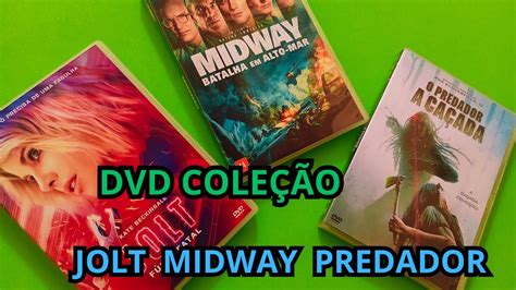 DVD COLEÇÃO JOLT FÚRIA FATAL MIDWAY BATALHA EM ALTO MAR O PREDADOR A