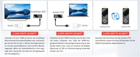 HDMI Wireless Transmitter And Receiver UHD 5G Plug And Play