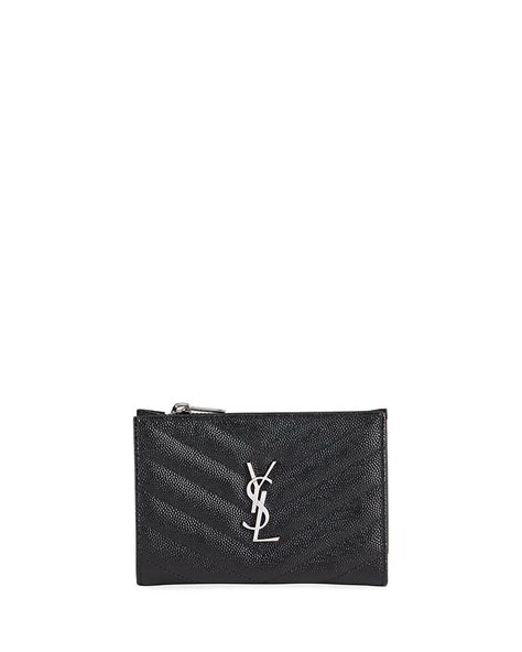 Saint Laurent Ysl Monogam Quilted Bifold Wallet In 1000 Black ModeSens