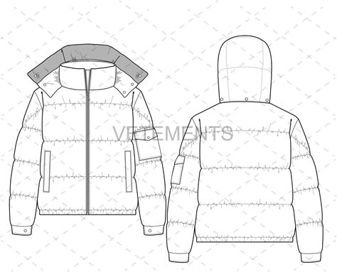 Jackets Assorted Technical Drawings Fashion Cad Designs For Adobe