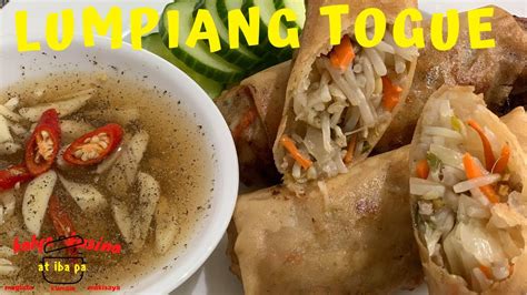 Lumpiang Togue Vegetable Spring Roll Lutong Bahay Panlasang Pinoy