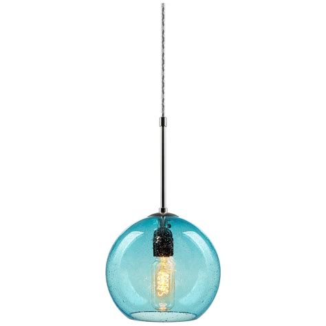 Bobo 3 Pendant 4 Kiss Canopy Bronze Finish Aqua Glass Shade 633f3 Lamps Plus