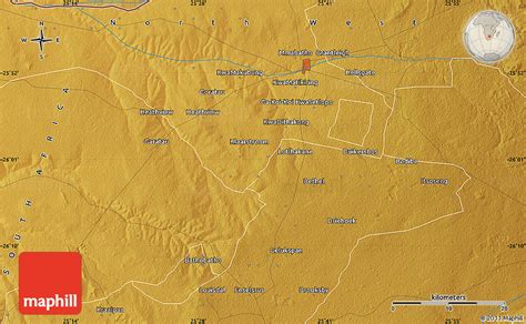 Physical Map of Mafikeng