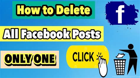 How To Easily Delete All Facebook Posts At One Click How To Delete Old Facebook Posts At One