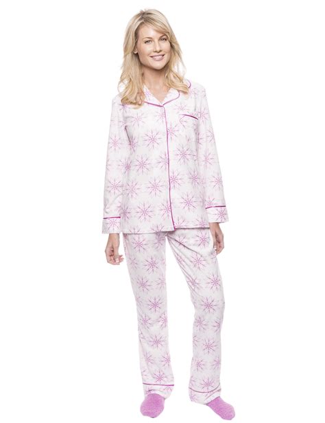 Womens Microfleece Pajama Sleepwear Set Noble Mount