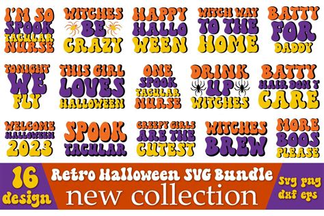 Retro Halloween Svg Bundle Graphic By Craftdesignbulk Creative