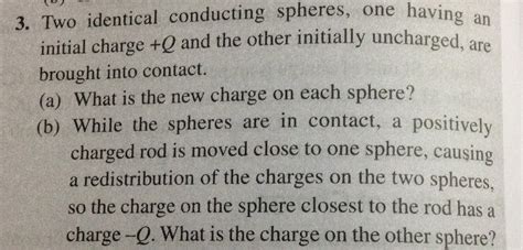 A Negatively Charged Rod Is Brought Close To Two Metal Spheres Which