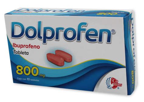 Dolprofen Ibuprofeno 800 Mg Con 10 Tabletas Fastfarma