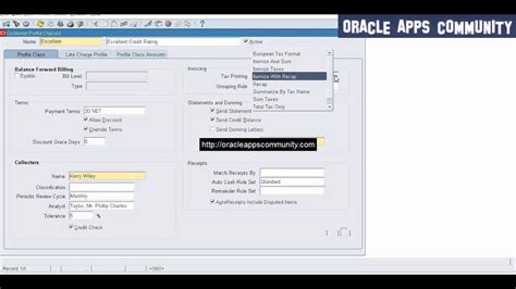 Customer Profile Classes Setup Oracle Accounts Receivables Youtube