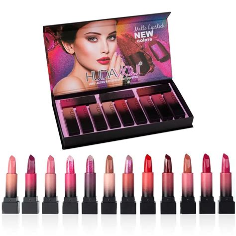 Multi Color Matte Lip Kit Professional Pcs Set Waterproof Nude