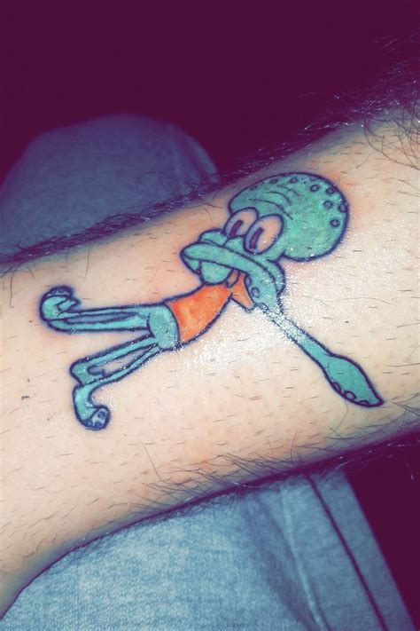 Tattoo uploaded by Deklen Jones • #squidward #dabs #spongebob • Tattoodo