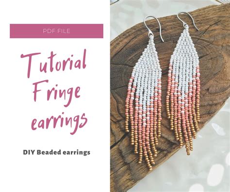 Tutorial Beaded Fringe Earrings DIY Seed Bead Earrings Easy Beading ...