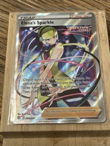 Elesa S Sparkle Full Art 260 264 Pokemon TCG Fusion Strike US M NM EBay