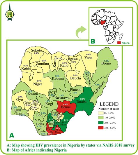 Hiv Prevalence In Nigeria By States Download Scientific Diagram