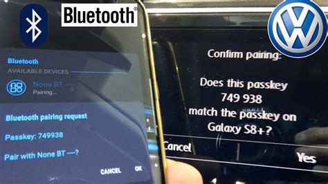 How To Bluetooth Pairing Phone Volkswagen Setup With Tiguan Touareg Video