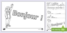 French Rainbow Colouring Sheet Teacher Made Twinkl