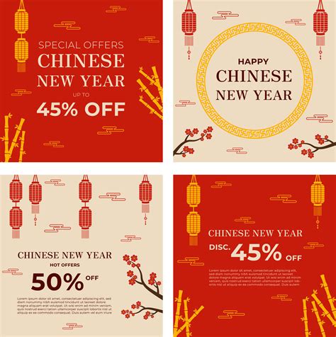 Simple chinese new year banner template 36168058 Vector Art at Vecteezy