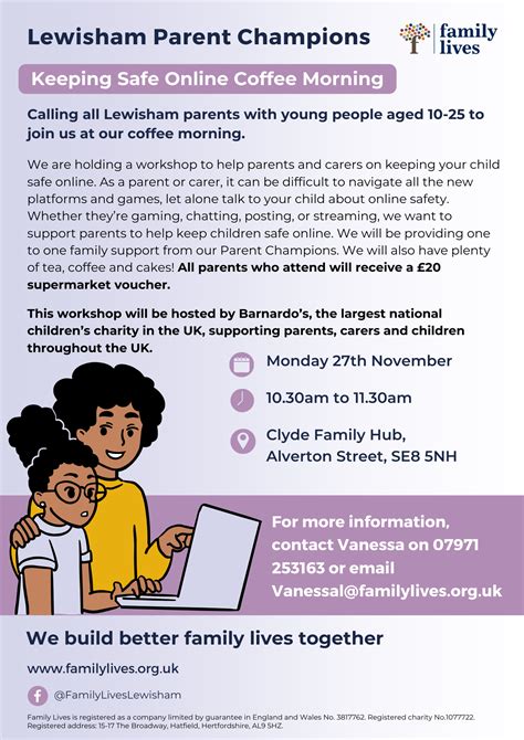 Keeping Safe Online Coffee Morning - Lewisham Children & Family Centre