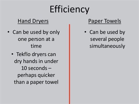 Hand Dryers Vs. Paper Towels