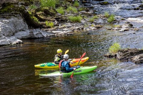 People Kayaking on the River Dee in Berwyn, Wales Editorial Stock Image ...