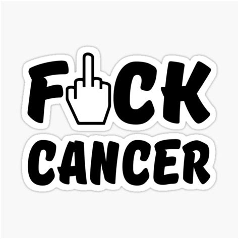 Fuck Cancer Stickers Redbubble