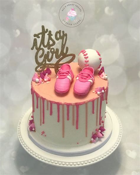 Gender Reveal Drip Cake