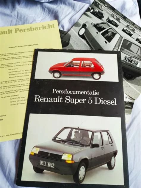 RENAULT SUPER 5 Diesel 1986 Katalog Brochure Catálogo Catalogue