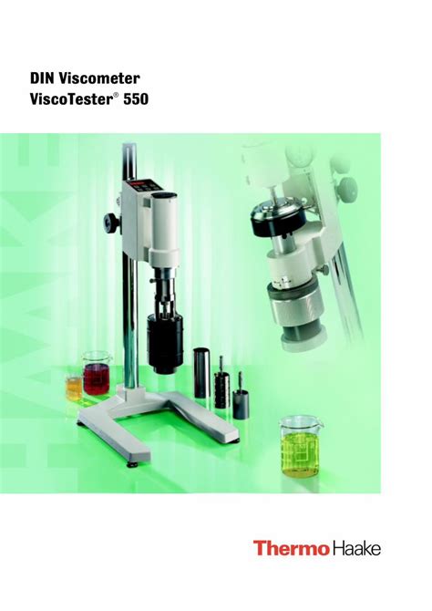 PDF DIN Viscometer ViscoTester 550 Mcik Co Kr The ViscoTester