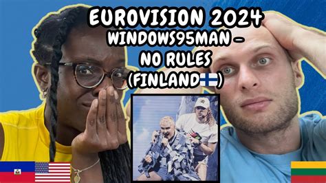 Windows95 Man No Rules Reaction Finland Eurovision 2024 FIRST