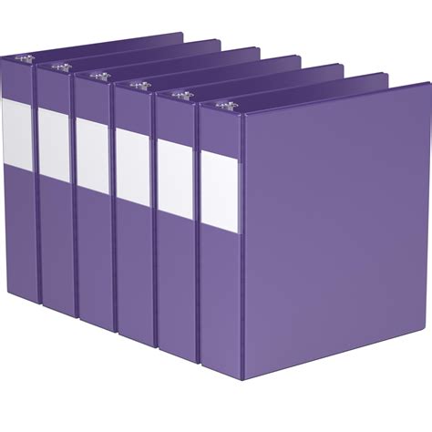 Davis Group Premium Economy Binder D Ring Purple Pack Of