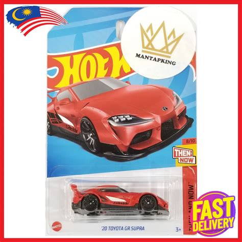Hot Wheels 20 Toyota GR Supra MK5 Red Hotwheels 20 Toyota Gr Supra Warna Merah JDM Shopee Malaysia