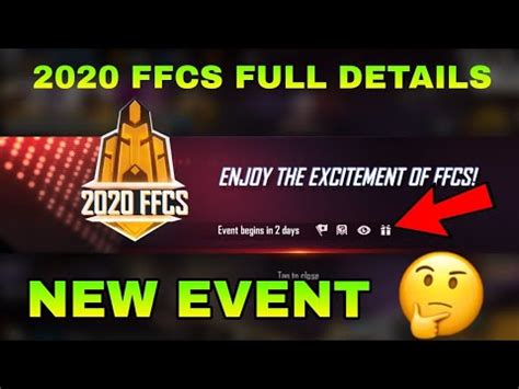 FREE FIRE NEW EVENT 2020 FFCS EVENT 2020 FFCS FULL DETAILS FREE FIRE