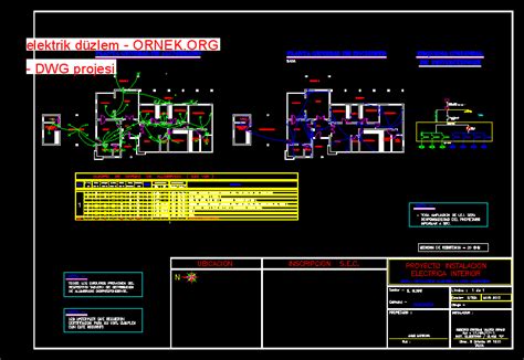 Proje Sitesi Hastane Elektrik Projesi Autocad Projesi