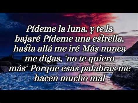 pídeme la luna letra YouTube