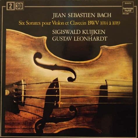 Bach 6 Sonatas For Violin And Harpsichord BWV 1014 1019 Record