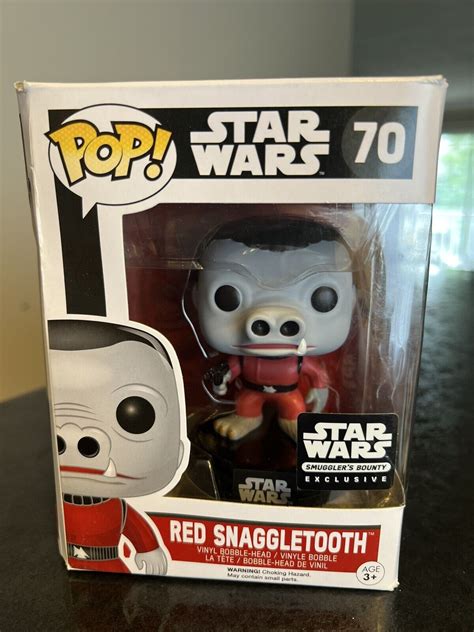 Funko Pop Star Wars Red Snaggletooth Smugglers Bounty Exclusive