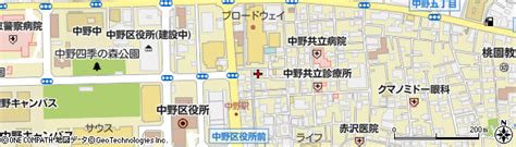 東京都中野区中野5丁目56 8の地図 住所一覧検索｜地図マピオン