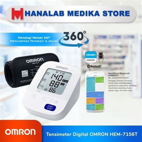 Jual OMRON Tensimeter Digital HEM 7156 T Bluetooth Tensi Omron