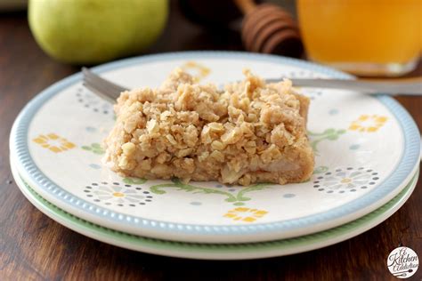 Honey Pear Crisp Bars A Kitchen Addiction