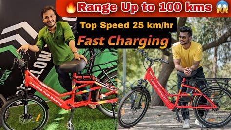 Electric Bicycle Range 100 Kms Electric Bicycle Fast Charging