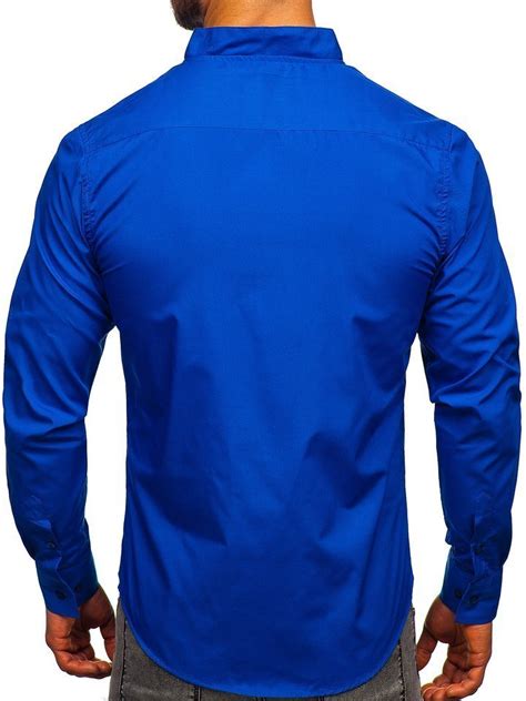 Camisa De Manga Larga Para Hombre Cobalto Bolf Azul Cobalto