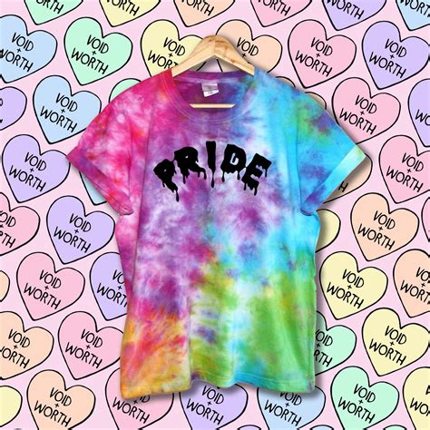 Pride Rainbow Tie Dye T Shirt Etsy