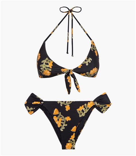 Vix By Paula Hermanny Flower Retro Loop Swimsuit Bikini Hd Png