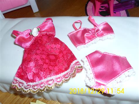 Doll Clothes LINGERIE Pc Sets Bra Panty Lingerie Slip Gown Etsy