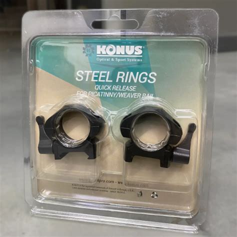 Купить Крепление для прицела KONUS STEEL-QR Быстросъемные кольца 25.4мм ...
