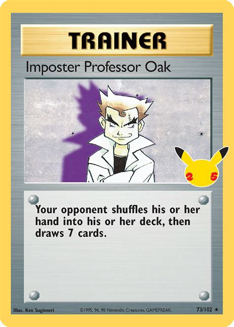 Imposter Professor Oak · Celebrations Cel 73 ‹ Pkmncards