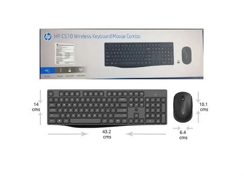 HP CS10 Wireless Multi Device Bluetooth Keyboard And Mouse Set At Rs